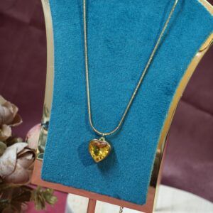 Golden Heart Pendant chain-159