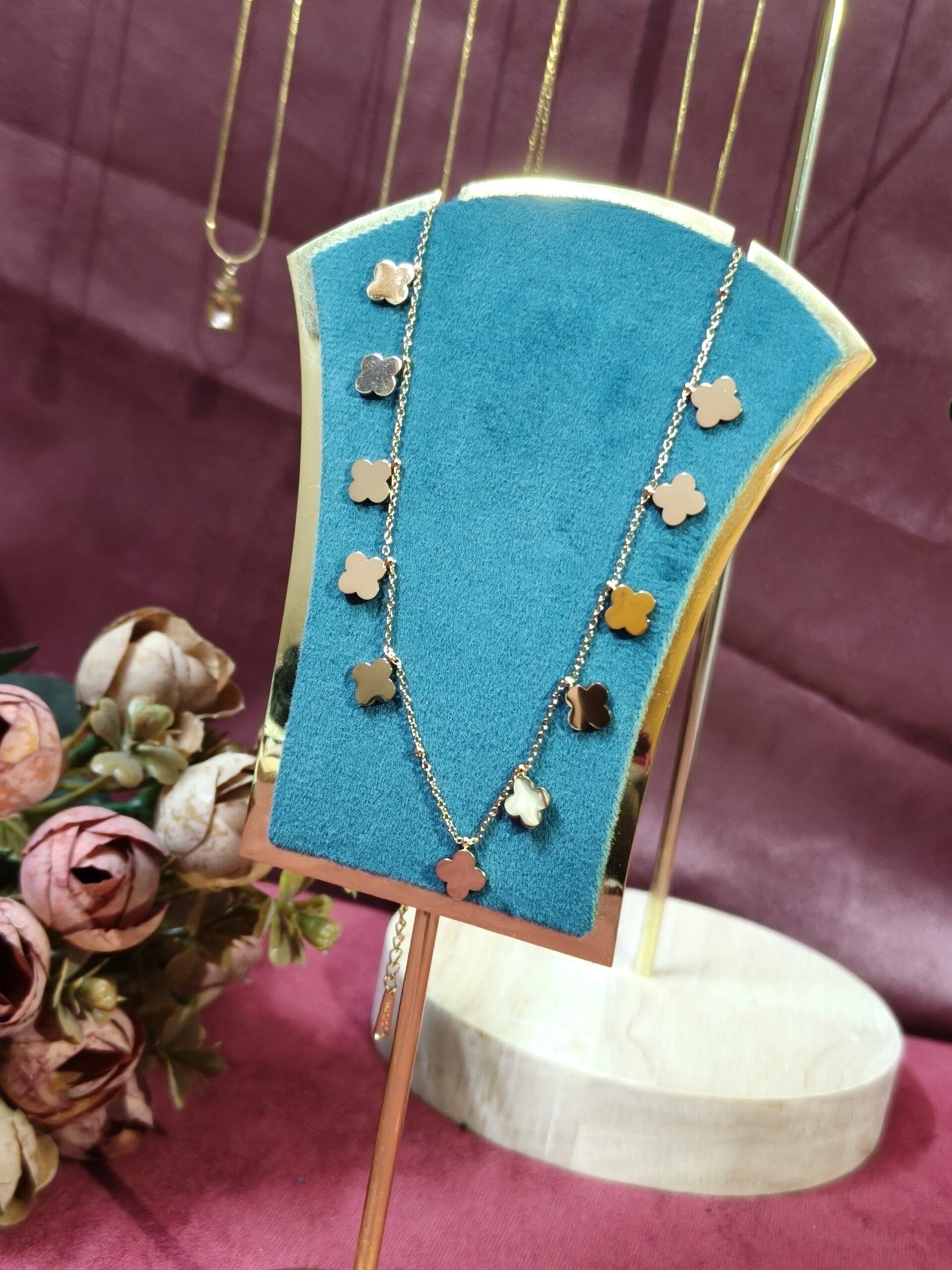 Lucky Clover Charm Necklace 159