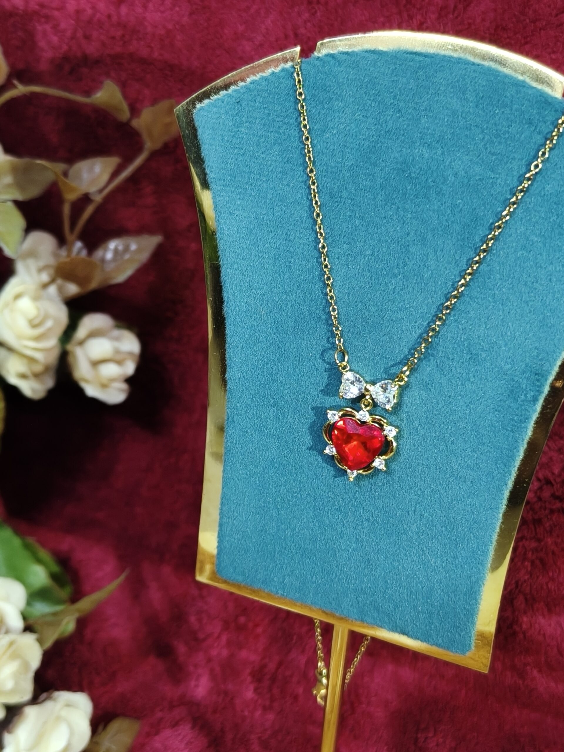 Ruby Ribbon Luxe Pendant -199