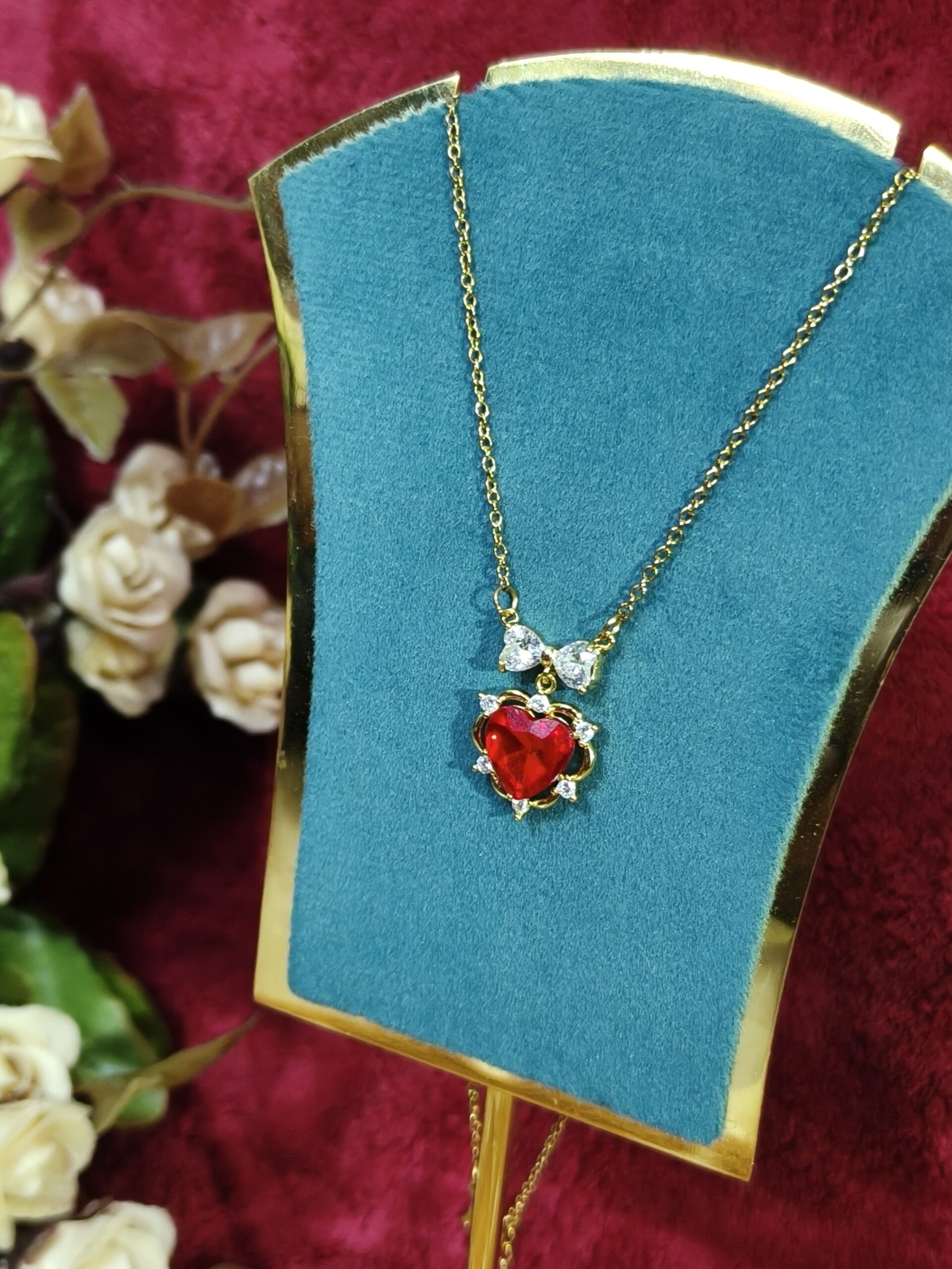 Ruby Ribbon Luxe Pendant -199 - Image 4