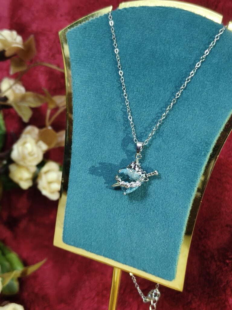 Aquamarine Cupid Arrow Pendant 199