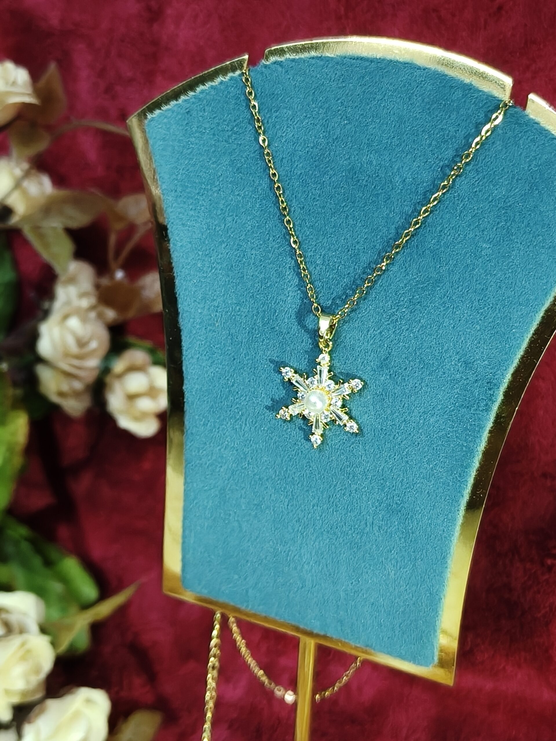 Golden Winder Snowflake Pendant 199 - Image 3