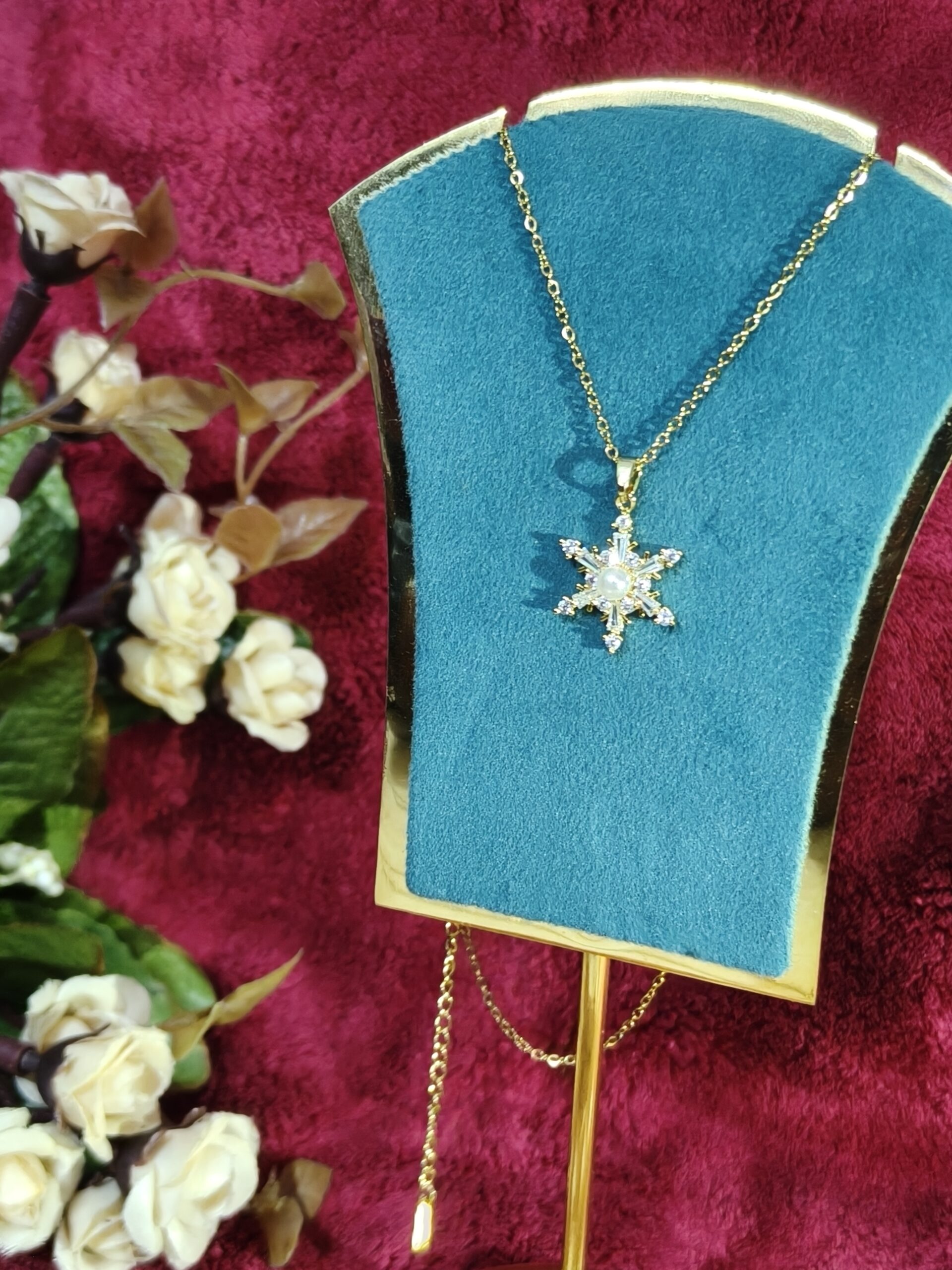Golden Winder Snowflake Pendant 199 - Image 4