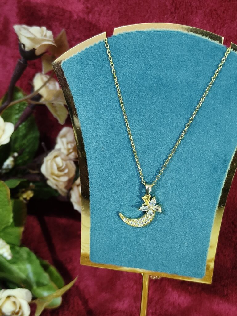 Celestial Floral Moon Pendant 199