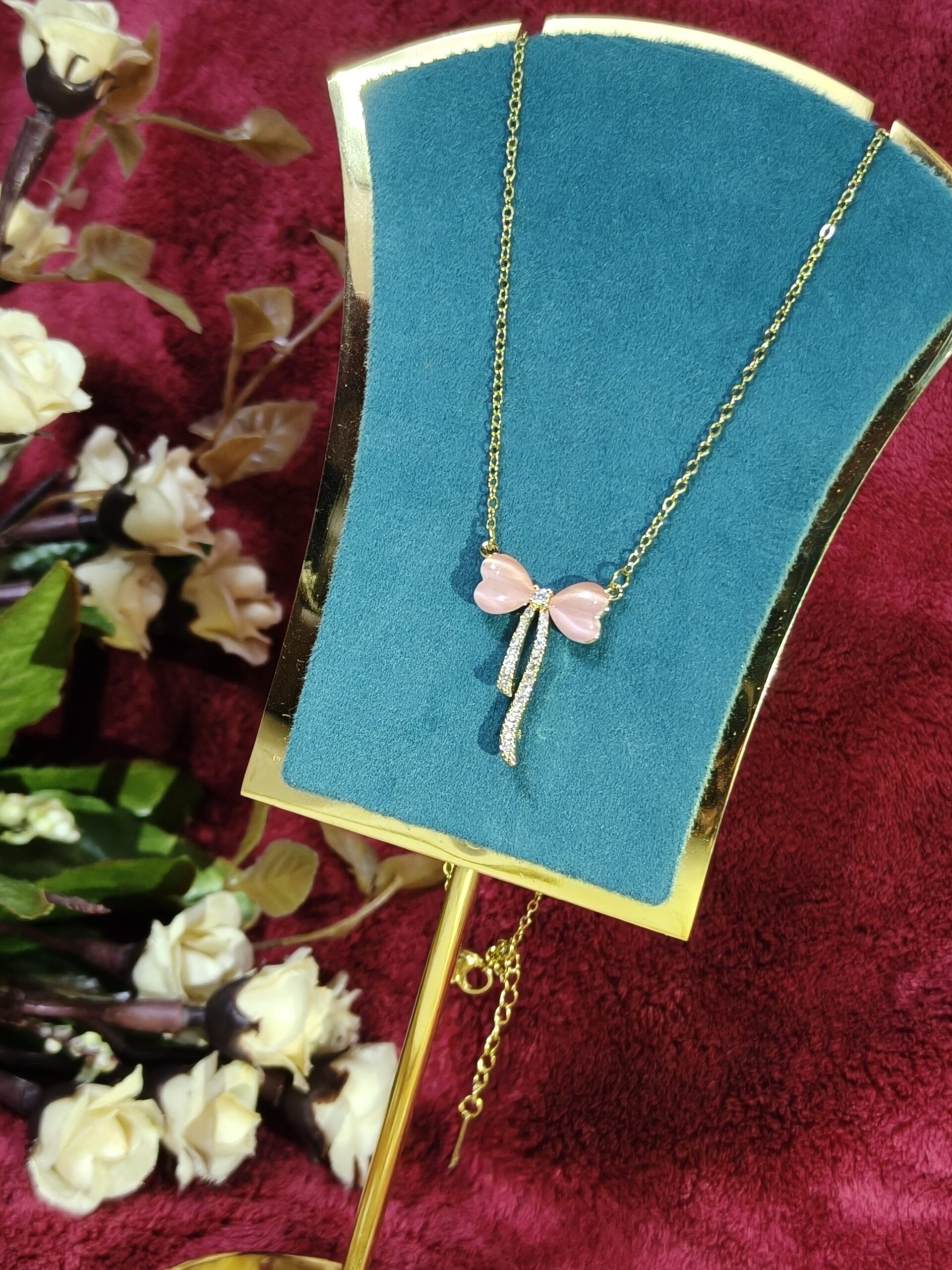 Rose Ribbon Bow Pendant 199