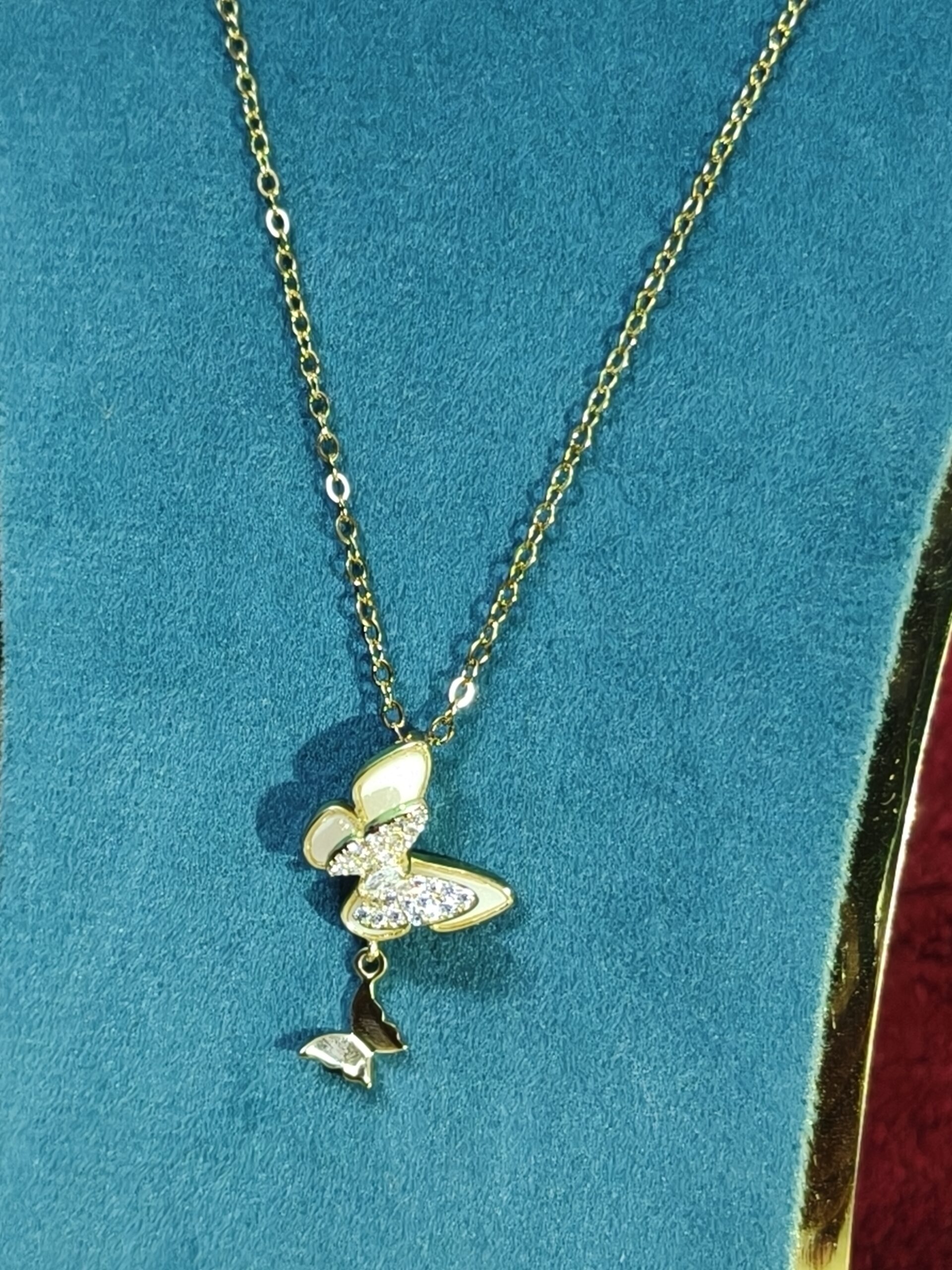 Luminous Butterfly Cascade Pendant 199