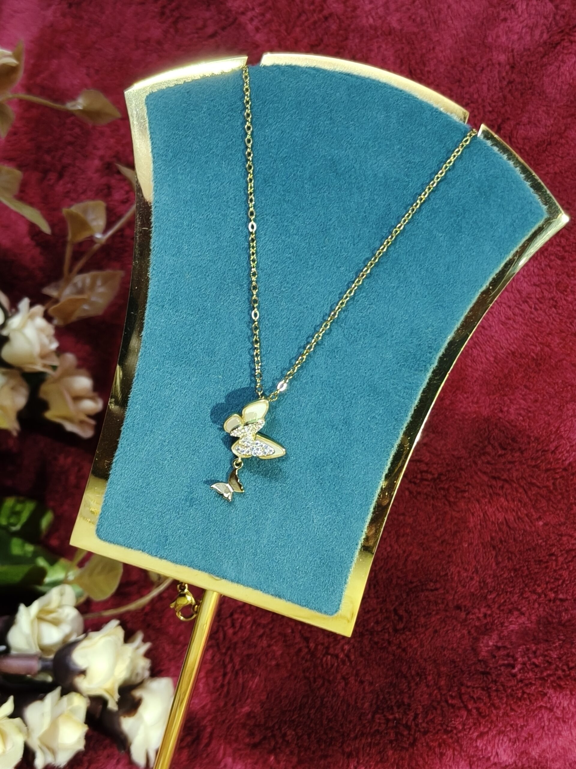 Luminous Butterfly Cascade Pendant 199 - Image 3