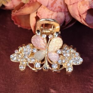 Pastal Crystal Butterfly Hair Claw 120