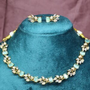 Mint Elegance Crystal Choker Set 499