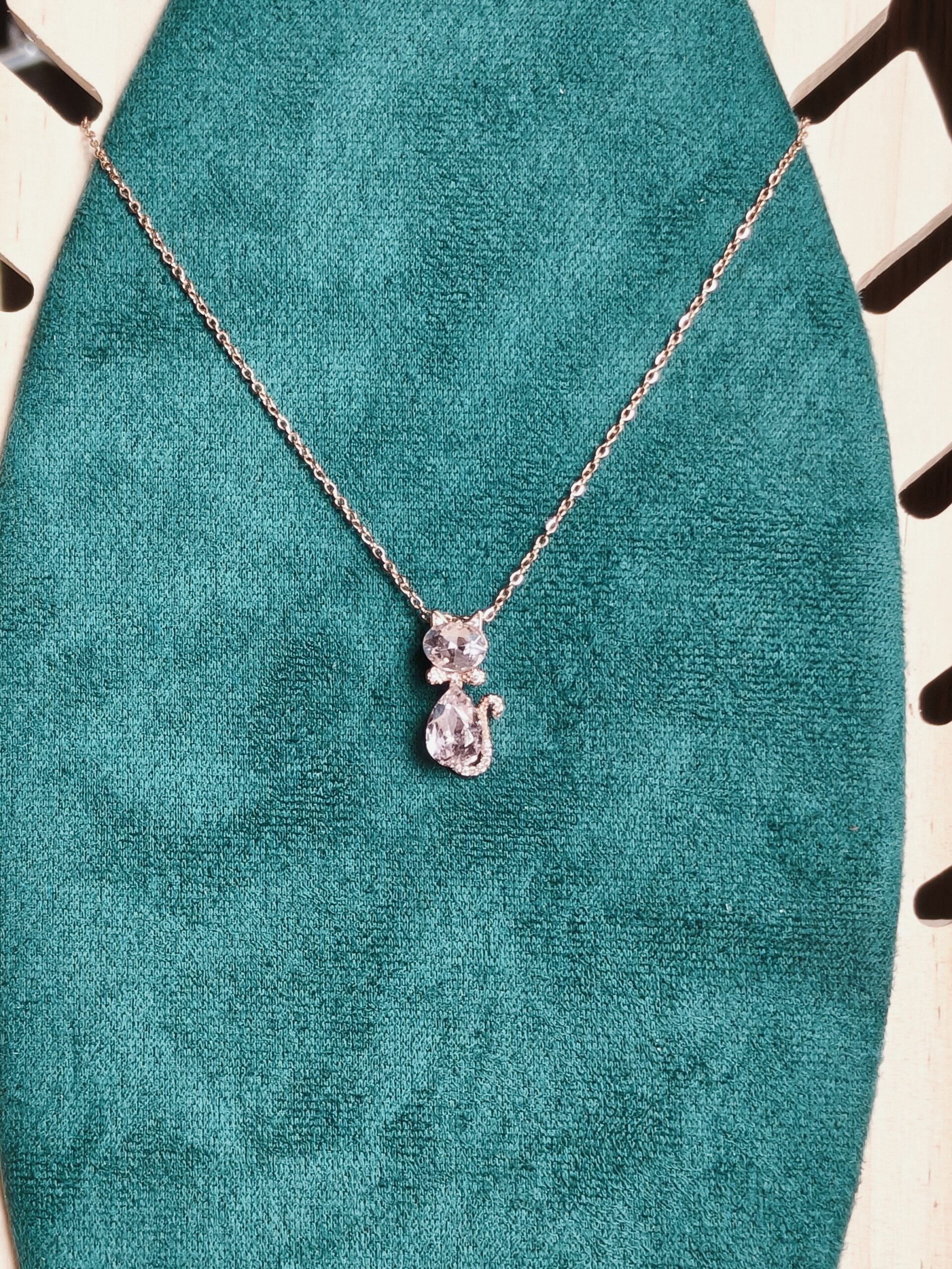 Whimsical Crystal Cat Chain 199