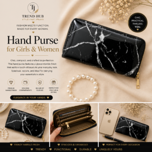 Black Marble Luxury Hand Bag-199